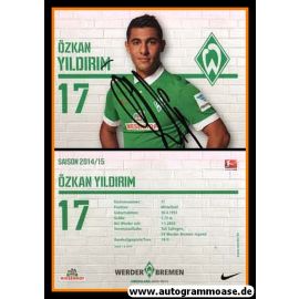 Autogramm Fussball | SV Werder Bremen | 2014 | Özkan YILDIRIM