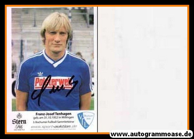 Autogramm Fussball | VfL Bochum | 1984 Retro | Franz-Josef TENHAGEN