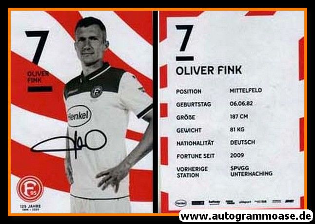 Autogramm Fussball | Fortuna Düsseldorf | 2019 | Oliver FINK