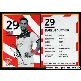 Autogramm Fussball | Fortuna Düsseldorf | 2019 | Markus SUTTNER