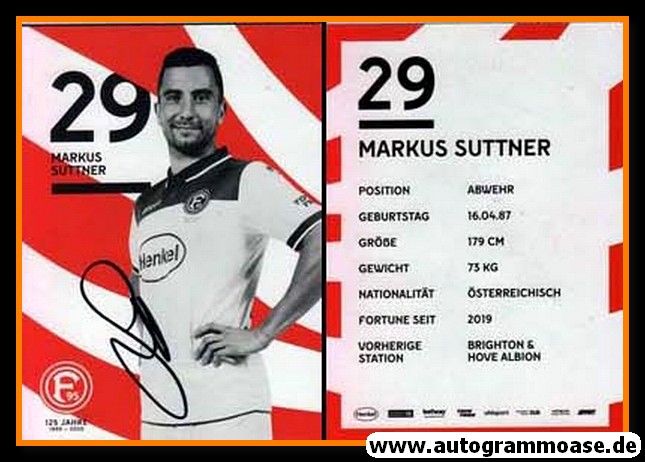 Autogramm Fussball | Fortuna Düsseldorf | 2019 | Markus SUTTNER