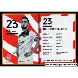 Autogramm Fussball | Fortuna Düsseldorf | 2019 | Niko GIESSELMANN