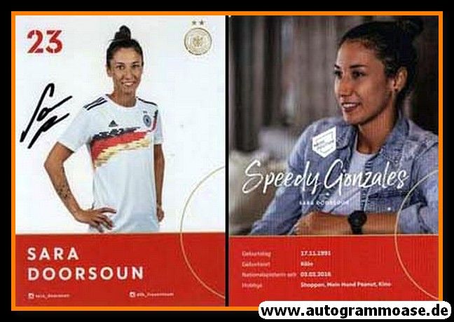 Autogramm Fussball (D) | DFB | 2019 Adidas | Sara DOORSOUN