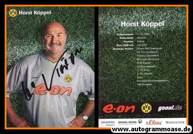 Autogramm Fussball | Borussia Dortmund | 2001 | Horst KÖPPEL