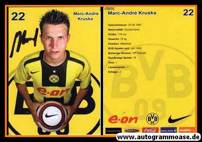 Autogramm Fussball | Borussia Dortmund | 2005 | Marc-Andre KRUSKA