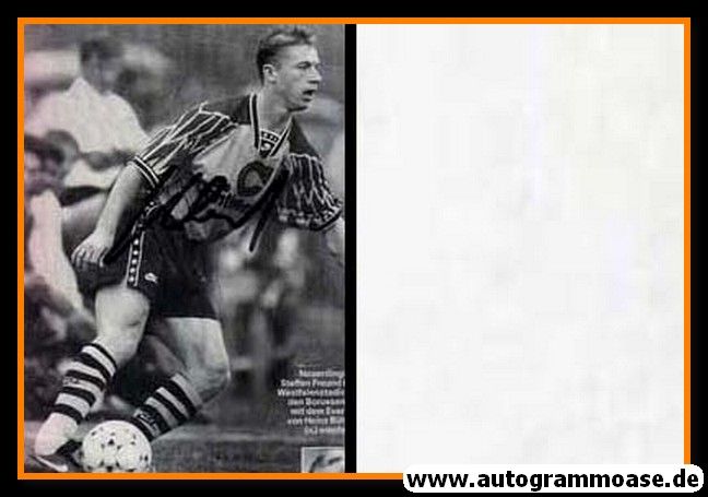Autogramm Fussball | Borussia Dortmunf | 1990er | Steffen FREUND (Spielszene SW)