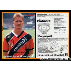 Autogramm Fussball | Eintracht Frankfurt | 1989 | Alexander CONRAD