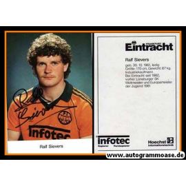 Autogramm Fussball | Eintracht Frankfurt | 1982 | Ralf SIEVERS