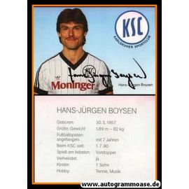Autogramm Fussball | Karlsruher SC | 1984 | Hans-Jürgen BOYSEN