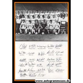 Mannschaftskarte Fussball | Karlsruher SC | 1984 SW Druck