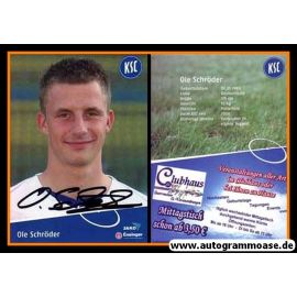 Autogramm Fussball | Karlsruher SC II | 2005 | Ole SCHRÖDER