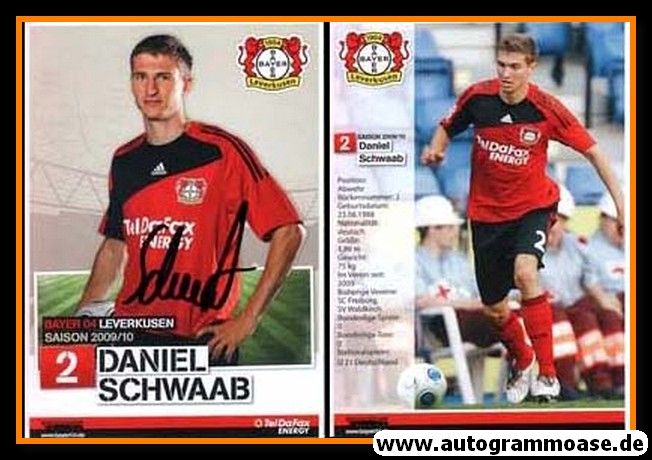 Autogramm Fussball | Bayer Leverkusen | 2009 | Daniel SCHWAAB