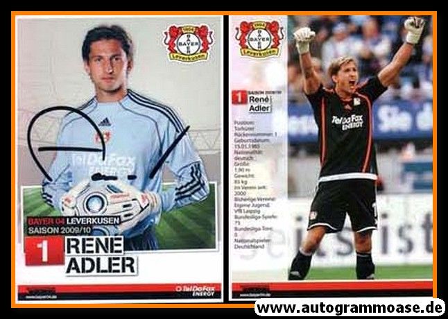 Autogramm Fussball | Bayer Leverkusen | 2009 | Rene ADLER