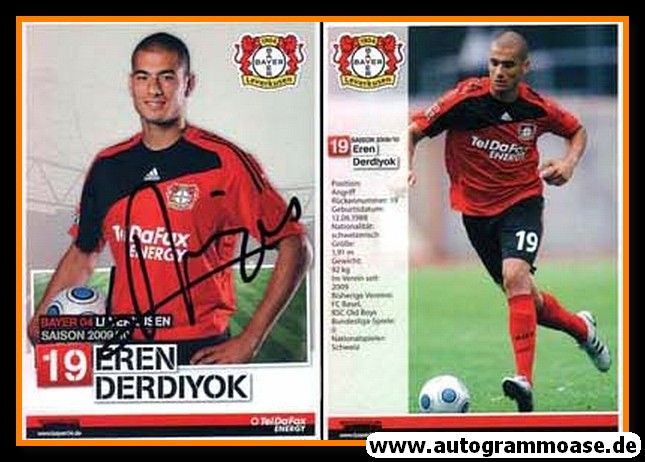 Autogramm Fussball | Bayer Leverkusen | 2009 | Eren DERDIYOK