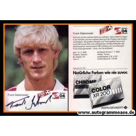 Autogramm Fussball | Bayer Leverkusen | 1984 | Frank SABOROWSKI
