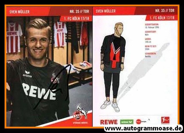Autogramm Fussball | 1. FC Köln | 2017 | Sven MÜLLER
