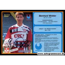 Autogramm Fussball | 1. FC Kaiserslautern | 1994 | Bernhard WINKLER (Uhlsport)