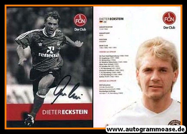 Autogramm Fussball | 1. FC Nürnberg | 1980er Retro | Dieter ECKSTEIN (Spielszene SW)