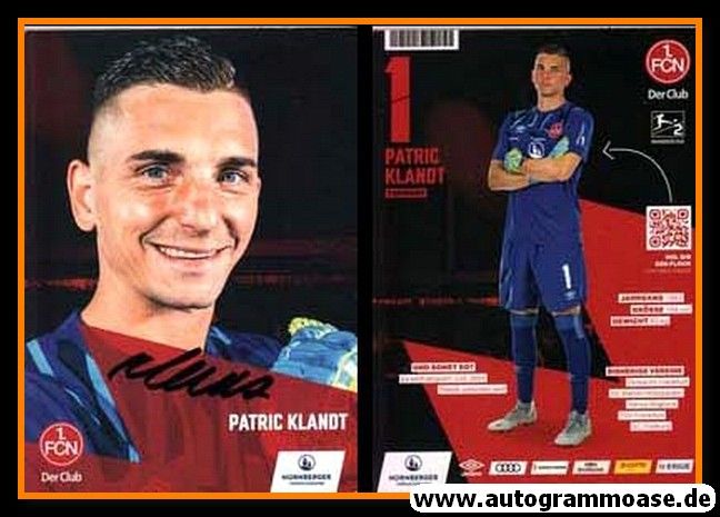 Autogramm Fussball | 1. FC Nürnberg | 2019 | Patric KLANDT