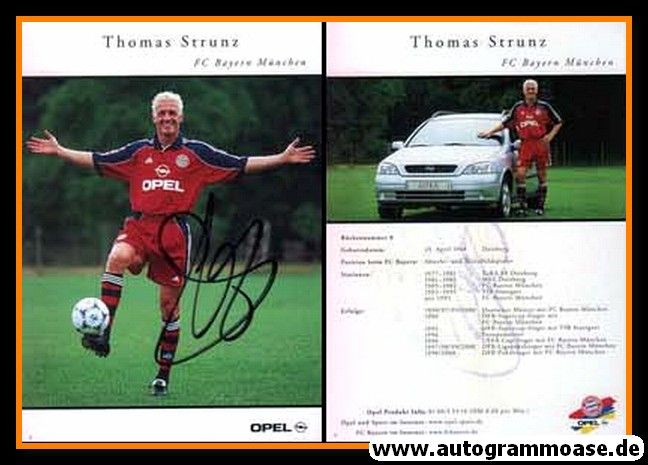 Autogramm Fussball | FC Bayern München | 2000 | Thomas STRUNZ
