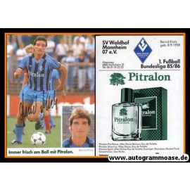 Autogramm Fussball | SV Waldhof Mannheim | 1985 | Bernd KLOTZ