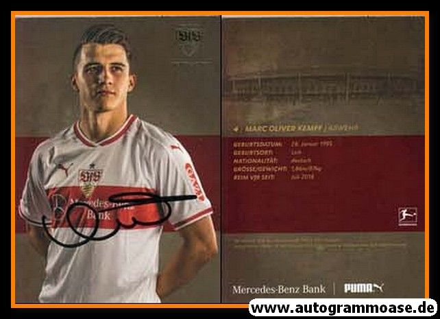Autogramm Fussball | VfB Stuttgart | 2018 | Marc Oliver KEMPF