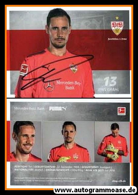 Autogramm Fussball | VfB Stuttgart | 2017 | Jens GRAHL