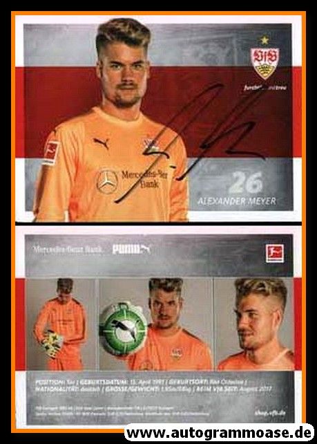 Autogramm Fussball | VfB Stuttgart | 2017 | Alexander MEYER