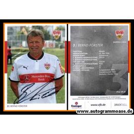 Autogramm Fussball | VfB Stuttgart | 2010er | Bernd FÖRSTER