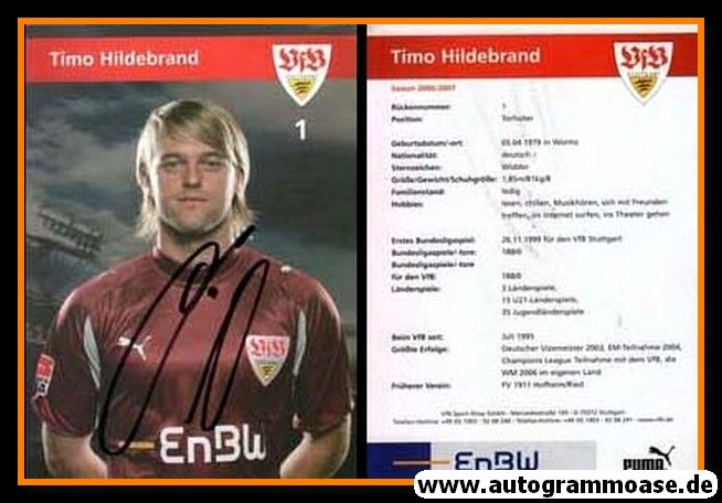 Autogramm Fussball | VfB Stuttgart | 2006 | Timo HILDEBRAND