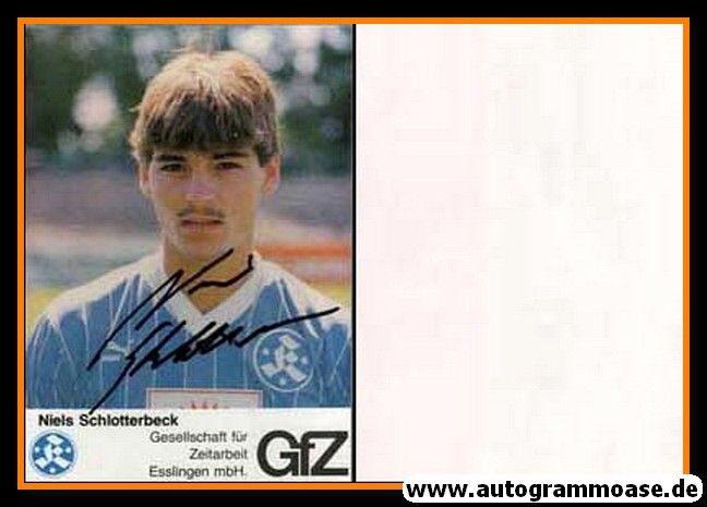 Autogramm Fussball | Stuttgarter Kickers | 1985 | Niels SCHLOTTERBECK