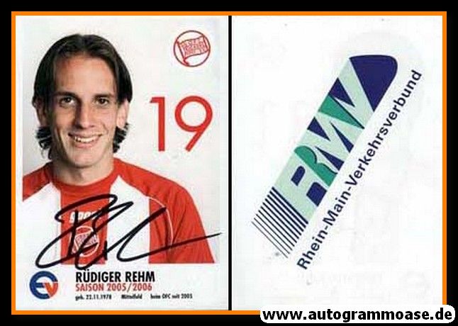 Autogramm Fussball | Kickers Offenbach | 2005 | Rüdiger REHM