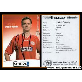 Autogramm Fussball | Sportfreunde Siegen | 2006 | Enrico GAEDE