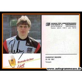 Autogramm Fussball | VfL Osnabrück | 1987 | Christof REKERS