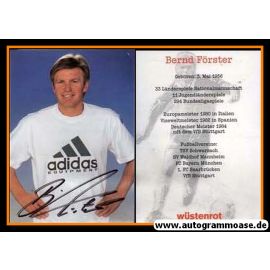 Autogramm Fussball | VfB Stuttgart | 1990er | Bernd FÖRSTER (Wüstenrot) 2
