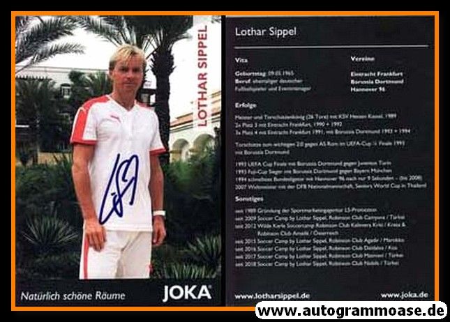 Autogramm Fussball | 2000er | Lothar SIPPEL (Portrait Color) Joka
