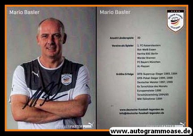 Autogramm Fussball | 2010er Puma | Mario BASLER (DFB Legenden)