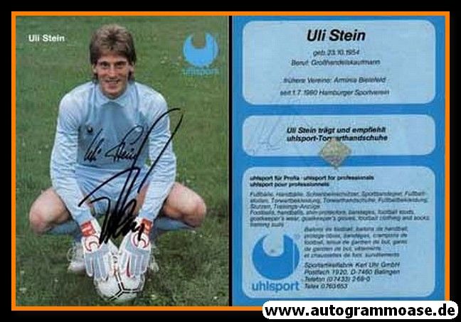Autogramm Fussball | 1980er Uhlsport | Uli STEIN (Hamburger SV)