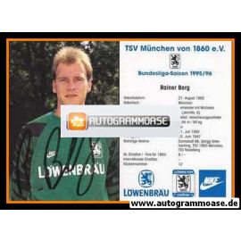 Autogramm Fussball | TSV 1860 München | 1995 | Rainer BERG