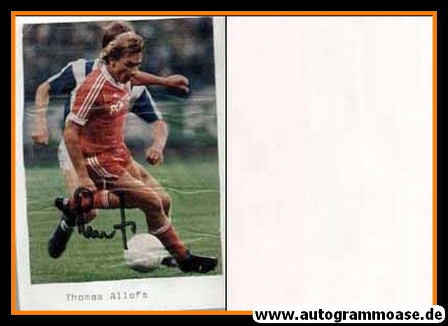Autogramm Fussball | 1980er | Thomas ALLOFS (Spielszene Color)