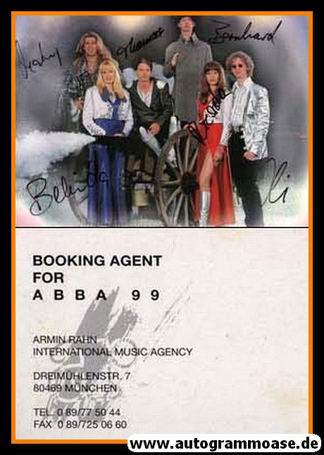 Autogramme Pop | ABBA 99 | 1990er (Portrait Color) 2