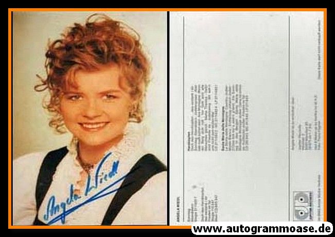 Autogramm Volksmusik | Angela WIEDL | 1992 "Herzklopfen" (Jupiter)