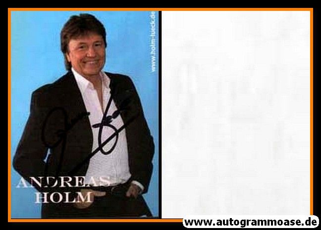 Autogramm Schlager | Andreas HOLM | 1990er (Portrait Color) 1