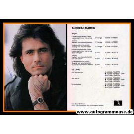 Autogramm Schlager | Andreas MARTIN | 1991 "Deine Flügel" (Portrait Color Electrola)