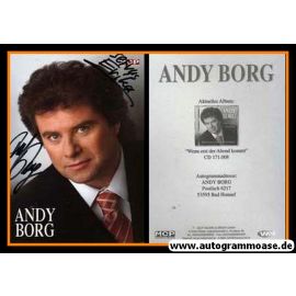 Autogramm Schlager | Andy BORG | 2005 "Wenn Erst Der Abend Kommt" (Portrait Color MCP)