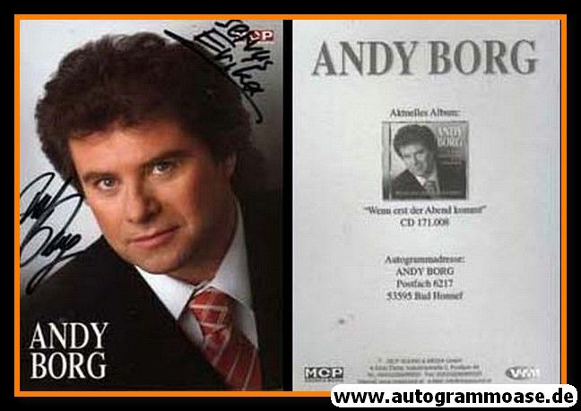 Autogramm Schlager | Andy BORG | 2005 "Wenn Erst Der Abend Kommt" (Portrait Color MCP)