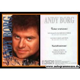 Autogramm Schlager | Andy BORG | 1995 "Ich Freu Mich Auf Dich" (Portrait Color Koch)