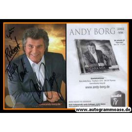 Autogramm Schlager | Andy BORG | 2017 "Cara Mia" (Portrait Color MCP)