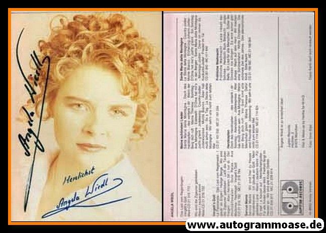 Autogramm Volksmusik | Angela WIEDL | 1995 "Vergelts Gott" (Jupiter)