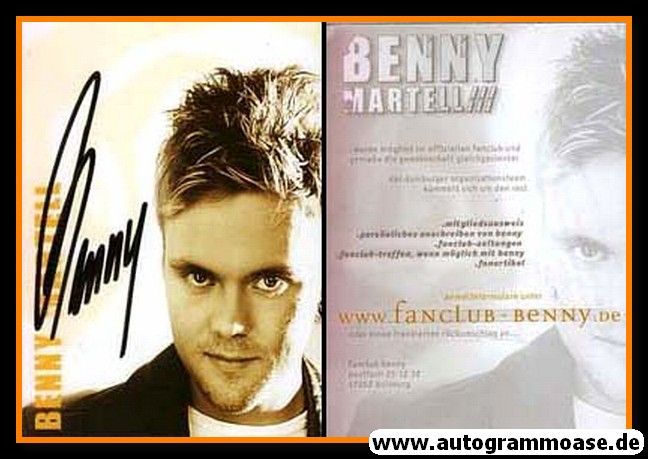 Autogramm Pop | Benny MARTELL | 2000er (Portrait Color) Fanclub 2